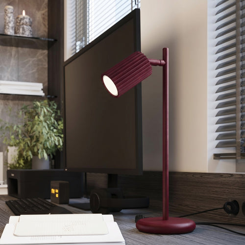Sollux Lighting Plafondlamp KARBON 4L bordeaux - 81x6,5x16,5cm