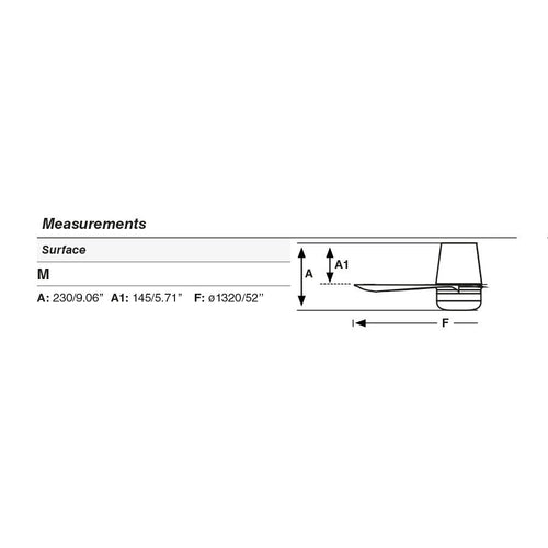 Faro Punt Punt Tub 132cm Smart LED Plafondventilator Mat Zwart CCT