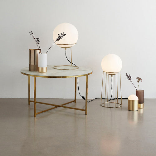 Hübsch lamp Balance - glas/ijzer - ø25xh60cm, e27/40w