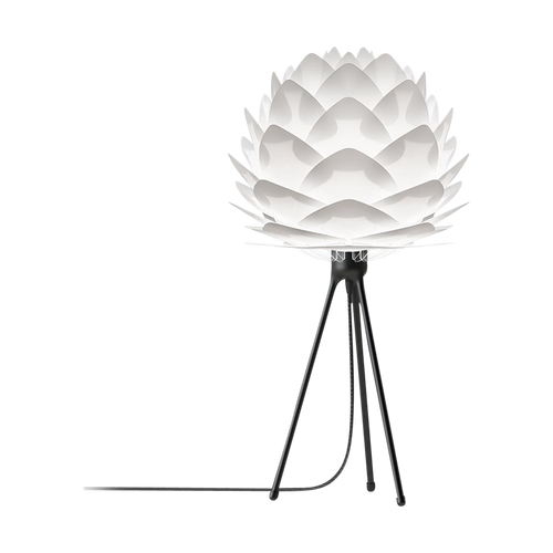 Umage Silvia Mini tafellamp white - met tripod zwart - Ø 32 cm - vtwonen shop