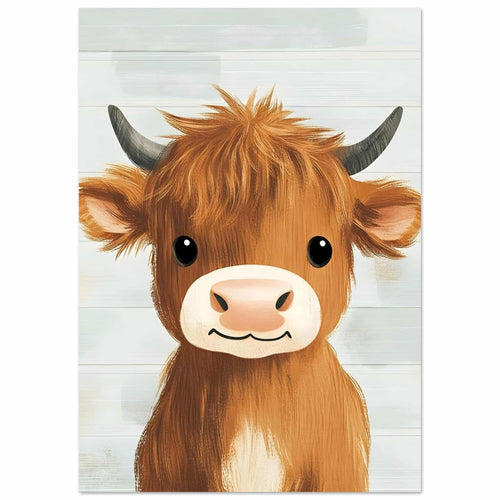 Artfulprints  Vriendelijke hooglander   poster A4 21x29.7 cm - vtwonen shop