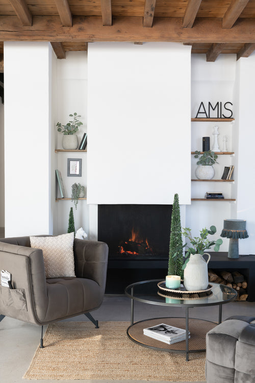 J-Line decoratie Amis - metaal - zwart