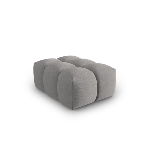 Cosmopolitan Design - Poef Verona structurele stof warm grijs - 85x60x40cm