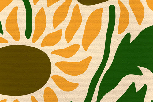 Canvas 60x40 Zonnebloemen