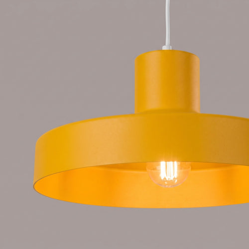 Sollux Lighting Hanglamp BILO geel - 35x35x120cm