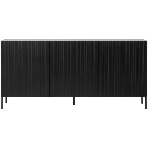 WOOOD dressoir Grand Gravure - Grenen - Zwart - 85x180x46 - vtwonen shop