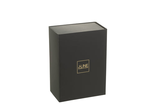 J-Line geschenkdoos - papier - zwart - small