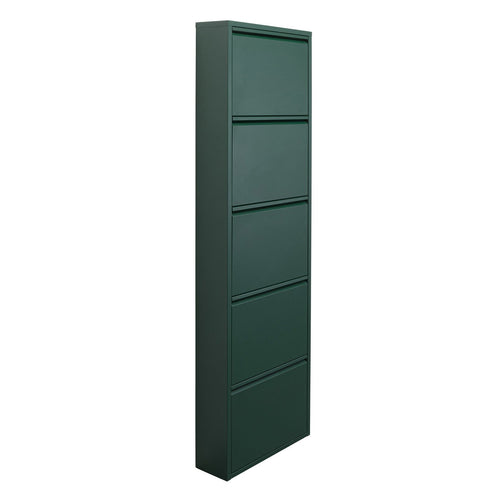 Kare Design Schoenenkast Caruso - groen - 5 laden