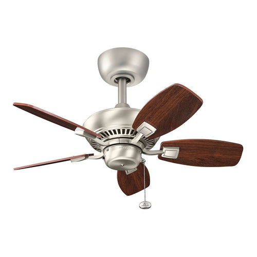 76 cm Deckenventilator mit Zugkette, gebürstetes Nickel