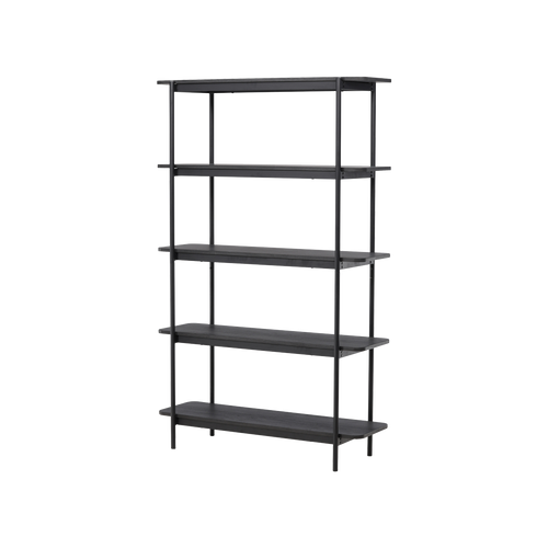 Nest living Werner houten boekenkast zwart - 120 x 190 cm - vtwonen shop