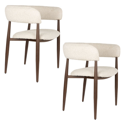 Housecraft Living Stanley Eetkamerstoelen Armleuning - Set van 2