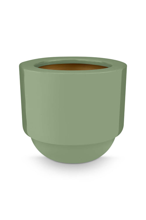 Pip Studio Bloempot Metaal Groen 24 x 24 x 21 cm