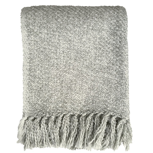 Malagoon plaid Melee - lichtgrijs - 125x150cm