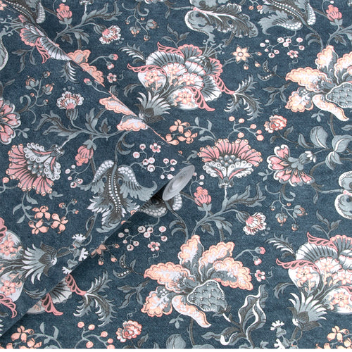 Laura Ashley Vliesbehang - Portia Dark Seaspray - 10mx52cm - vtwonen shop