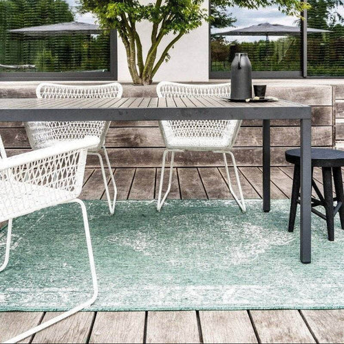 Buiten vloerkleed sage - Groen -  dubbelzijdig - EVA Interior
