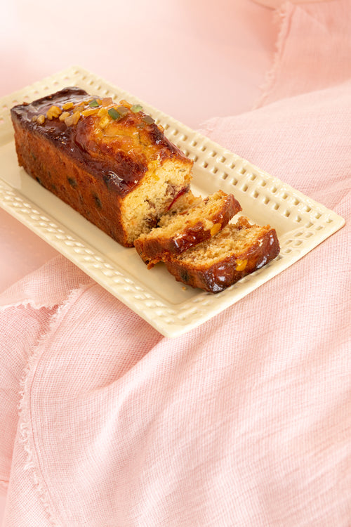 J-Line bord Rechthoekig - keramiek - geel - 6 stuks