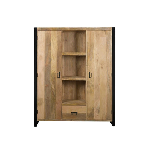 StarFurn Boekenkast Boaz - Rechthoek Naturel Hout - 150x40x180cm - vtwonen shop