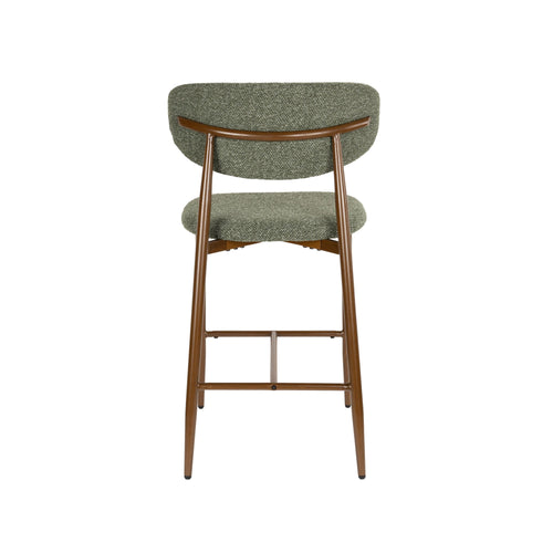 Housecraft Living Noor Barkrukken Rugleuning 66 cm Groen - Set van 2