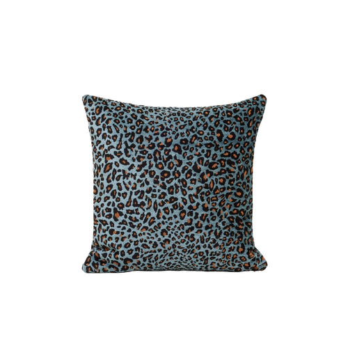 Madura Kussenovertrek Leopoldo blauw en reebruin 40x40 cm