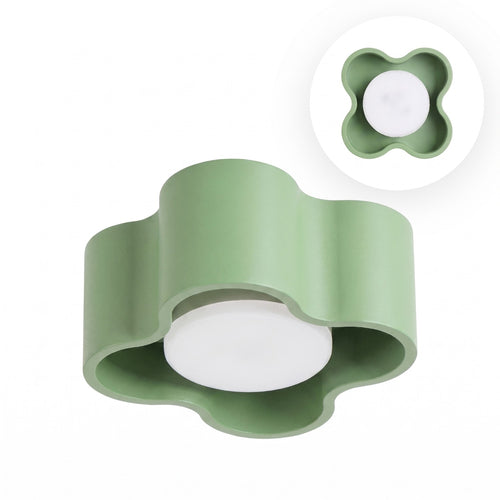 Sollux Lighting Plafondlamp OVIO 1 saliegroen Gx53 - 12x12x6cm