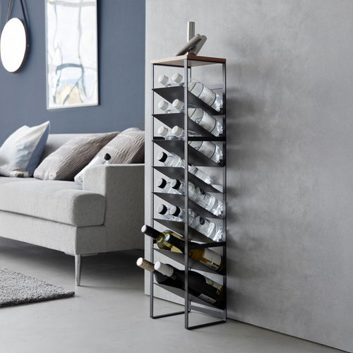 Yamazaki Wijnrek / Flessenrek - 16 flessen - Tower - Zwart - vtwonen shop