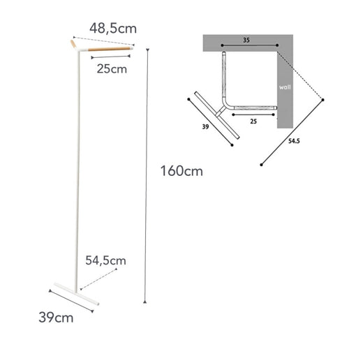 Yamazaki Leunende Hoekkapstok - Tower - Wit - vtwonen shop