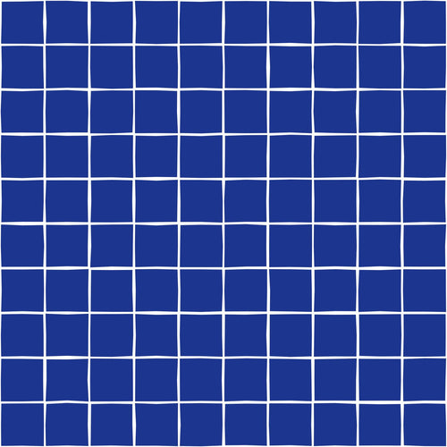 ESTAhome behang geblokt motief blauw - 50 x 900 cm - 131268