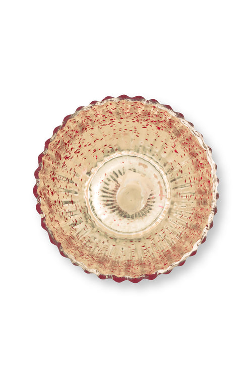 Pip Studio Waxinelichthouders Set 3 - Glas - Rood - 10x10.5cm
