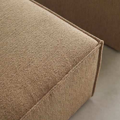 Tikamoon Modulaire fauteuil in camelkleurige stof - Bruin