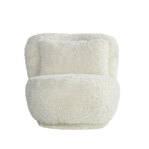 LABEL51 Fauteuil Doodle - Crème Stof - Draaibaar - vtwonen shop