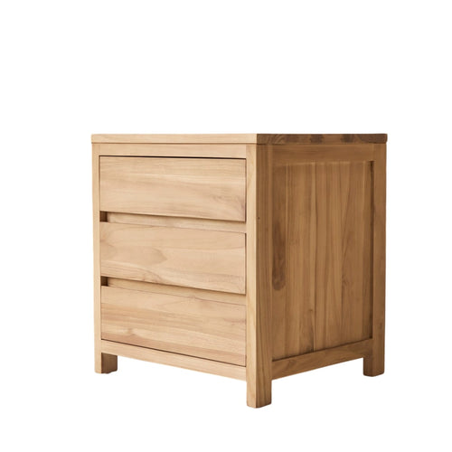 Tikamoon Teakhouten Ladenblok 55 cm - Naturel