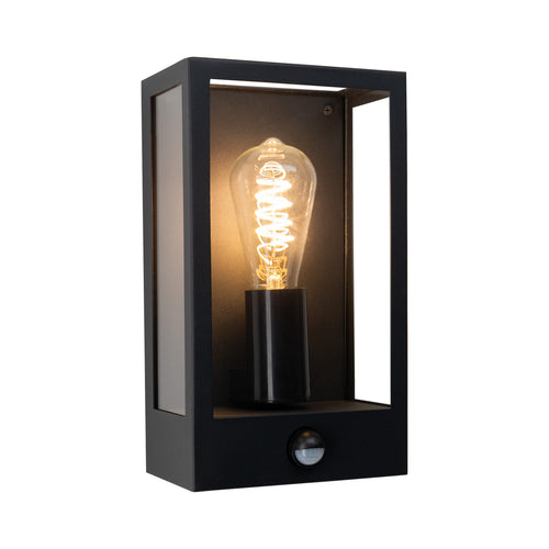 EGLO wandlamp buiten Alamonte - e27 - 29,5 cm - zwart - sensor