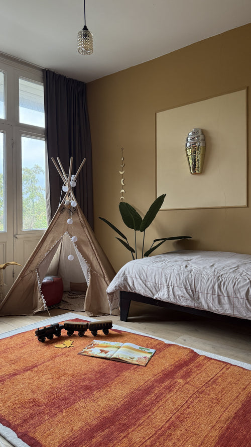 Louis De Poortere vloerkleed Nuage - oranje - 140x200cm