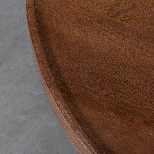 LABEL51 Salontafel Elly - Bruin Hout - 70x70x31cm