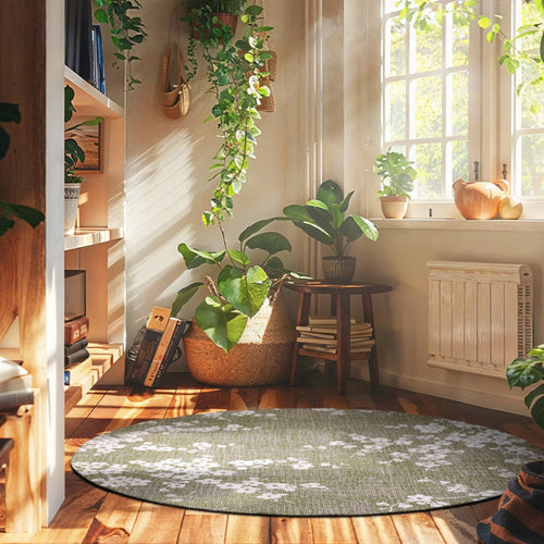 Louis De Poortere vloerkleed Wet Garden - groen - 140x140cm - vtwonen shop