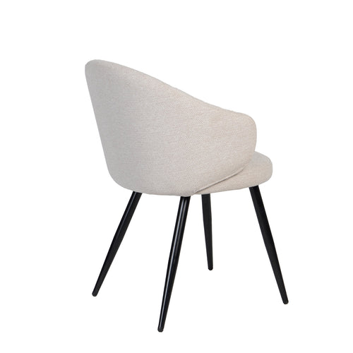 Giga Meubel Eetkamerstoel Marit - Stof - Beige - Set van 2 - vtwonen shop