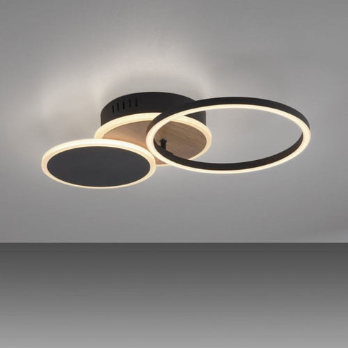 Paul Neuhaus plafondlamp Baikal - 3 lichts - 43  x 8.2   cm - zwart