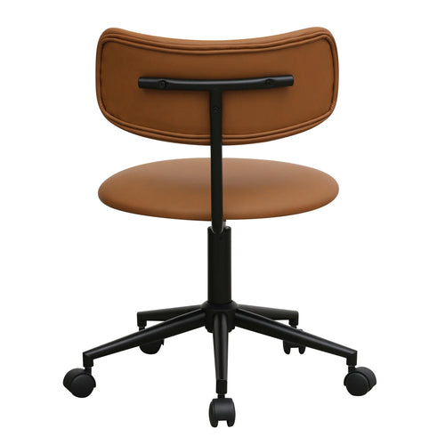 Furnhouse bureaustoel Roxy - Cognacbruin - Kunstleer - 57x56x74