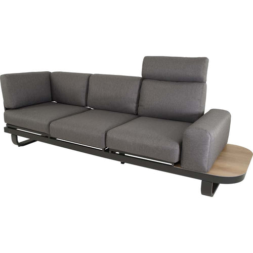Lesli Living loungebank Zanzibar - antraciet - 102x80x35cm