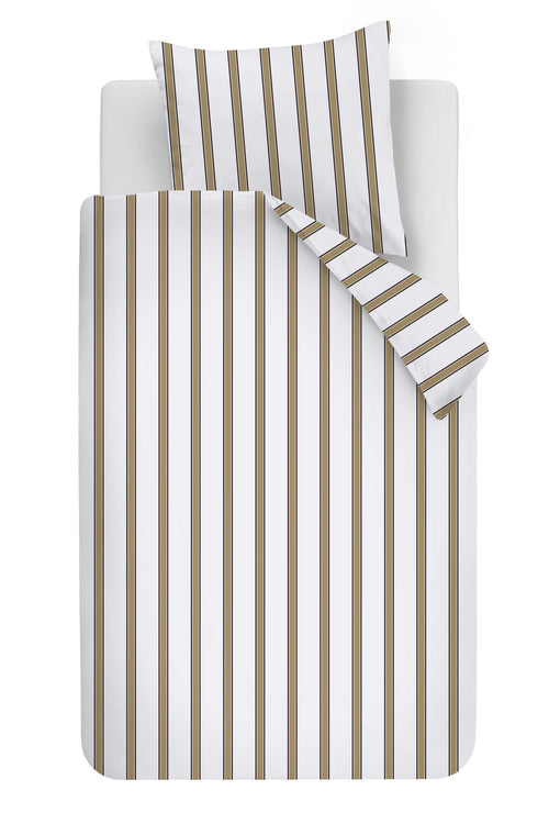 vtwonen Dekbedovertrek Fun Stripe - 135 x 200 cm - Zand