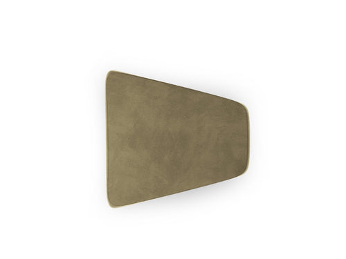 Micadoni Poef Miley flueel, groente - 79x88x40cm