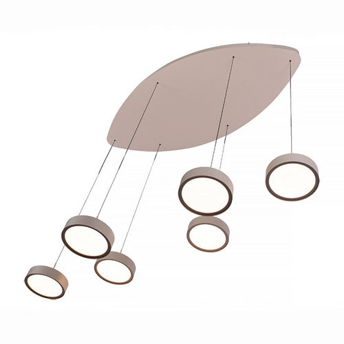 Freelight hanglamp Alieno - 6 lichts - 120  x 150   cm - beige