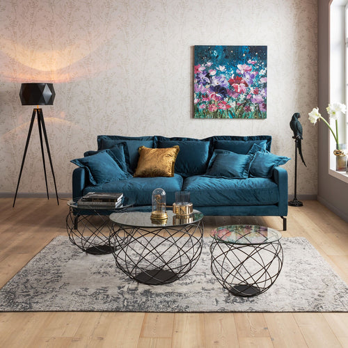 Kare Design Sofa Lullaby 3-Zits blauw - vtwonen shop