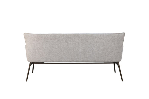 Giga Meubel Eetkamerbank Bruce Beige - 180 cm - Stof - Armleuning