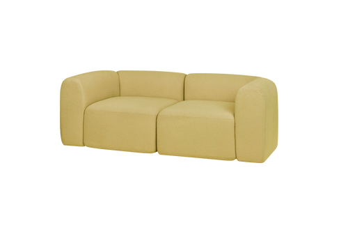 noo.ma Flom 2-zits sofa - Yellow Pear, 193x96,5x68 cm