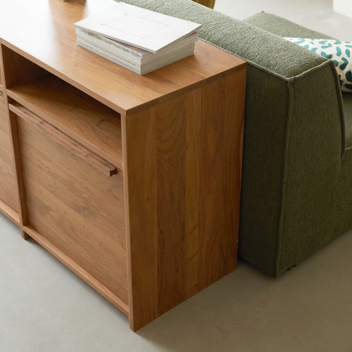 Tikamoon Sideboard aus massivem Akazienholz 120 cm - Bruin