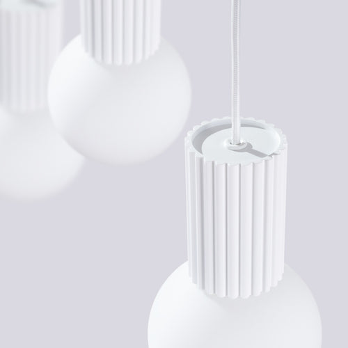 Sollux Lighting Hanglamp HALO 3L wit - 40x6x120cm