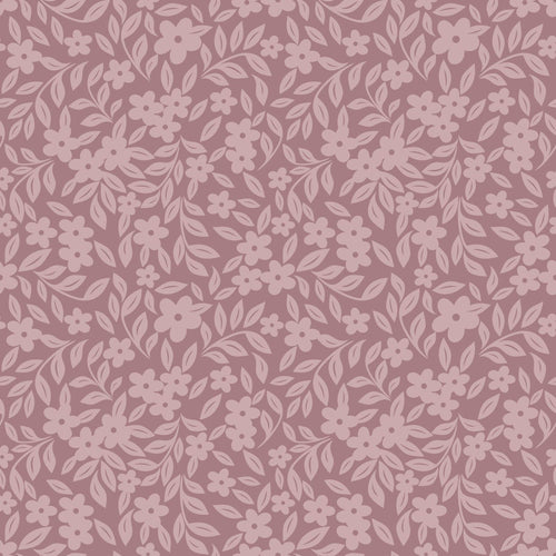 ESTAhome behang bloemetjes mauve paars - 50 x 900 cm - 131443 - vtwonen shop