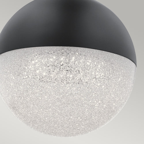 Elstead Kichler Moonlit Geïntegreerde bolvormige led-plafondlamp, matzwart, 3000K