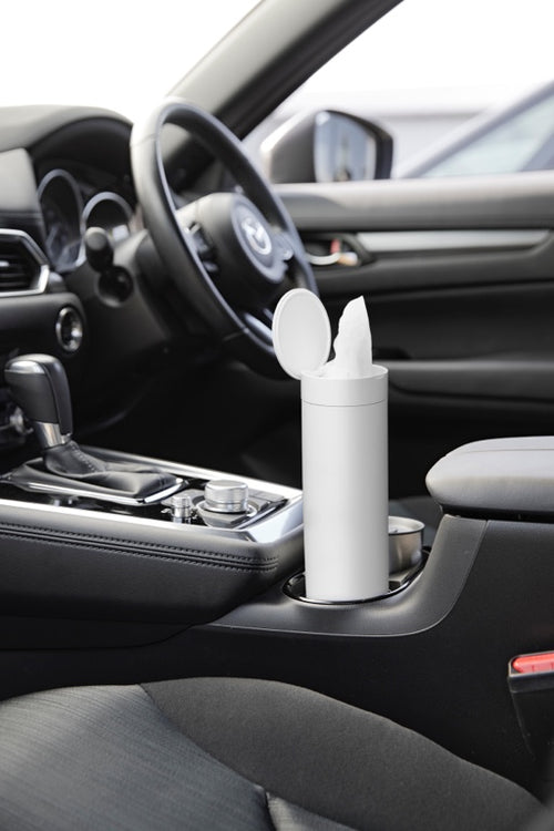 Yamazaki Tissuebox Rond - Tower - Wit